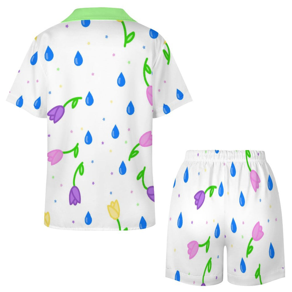 Petal Dripzzz -  Women’s Satin Pajama Set