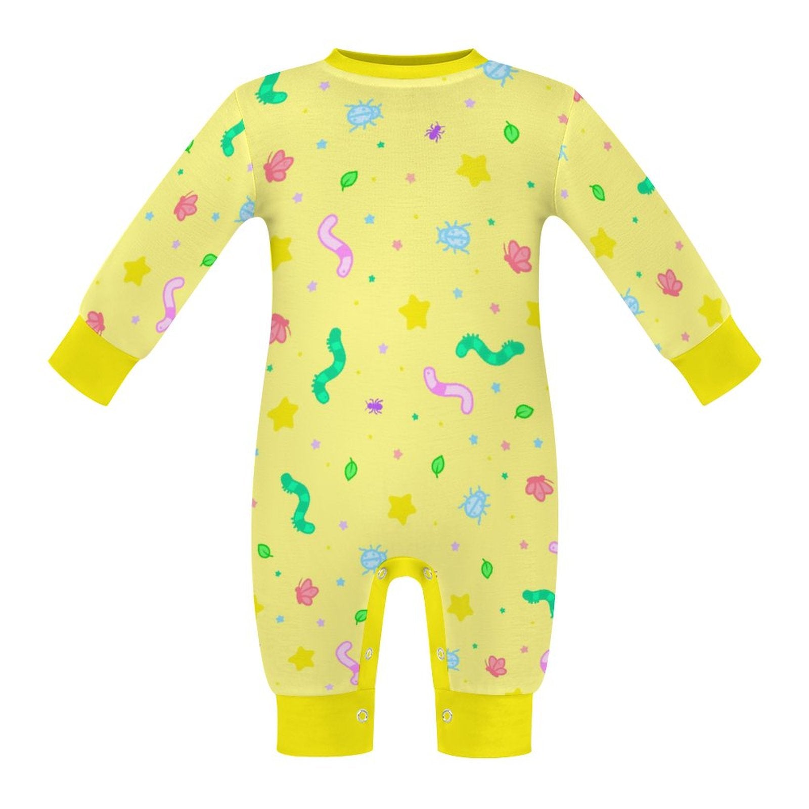 Wormy Wishezzz - Long Sleeve Baby Romper