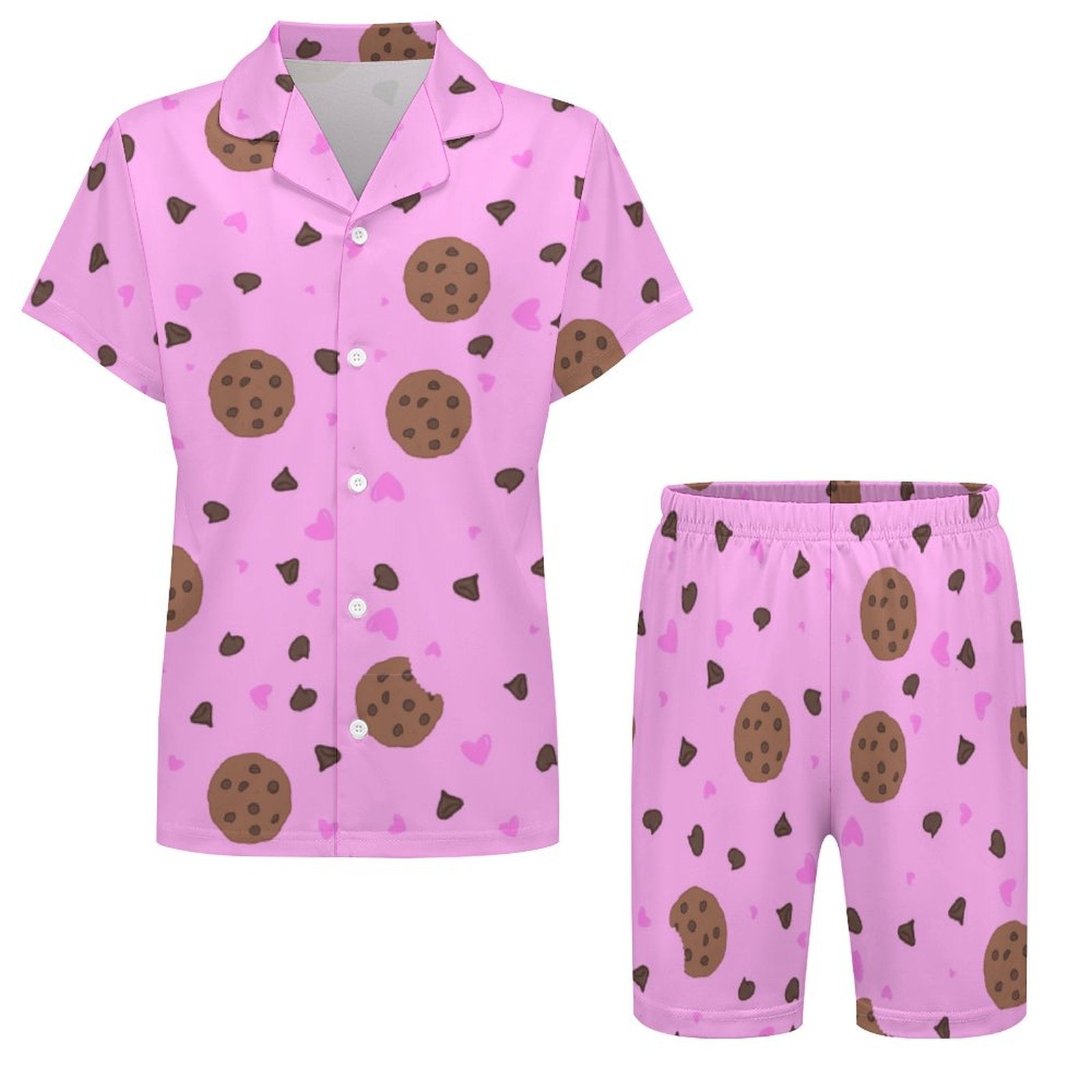 Chocolate Chip Dream -Kids short sleeve pajama set