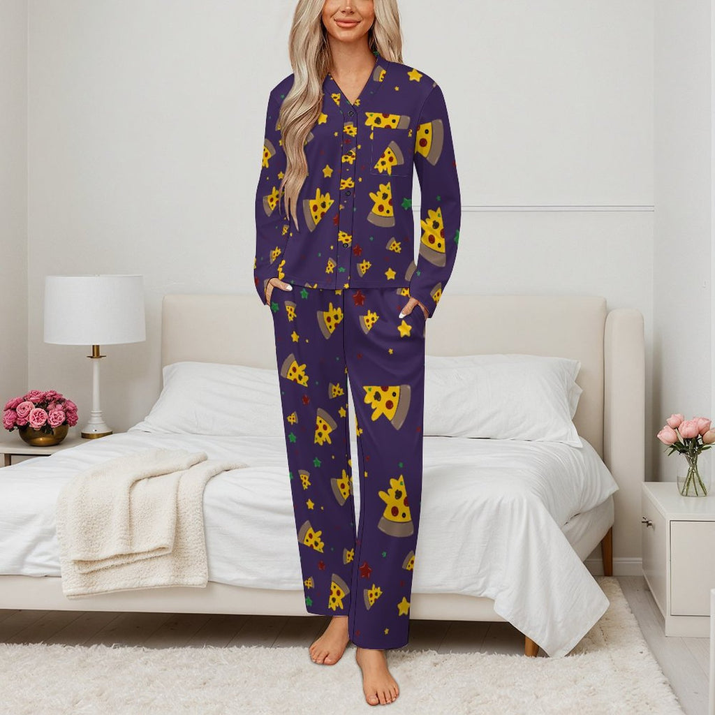 Pizzza Dreams - Women’s long sleeve pajama set