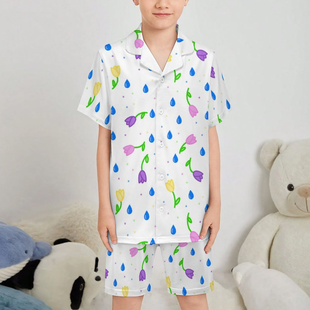 Petal Dripzzz - Kids short sleeve pajama set