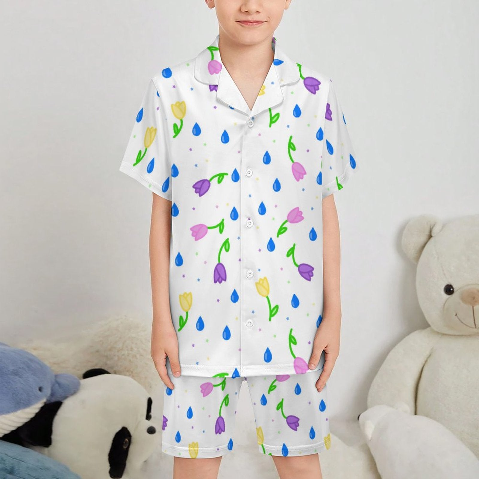 Petal Dripzzz - Kids short sleeve pajama set