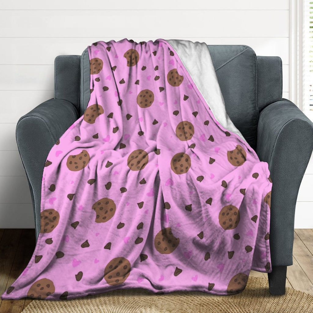 Chocolate Chip Dreams - Flannel Fleece Blanket-40"x50"