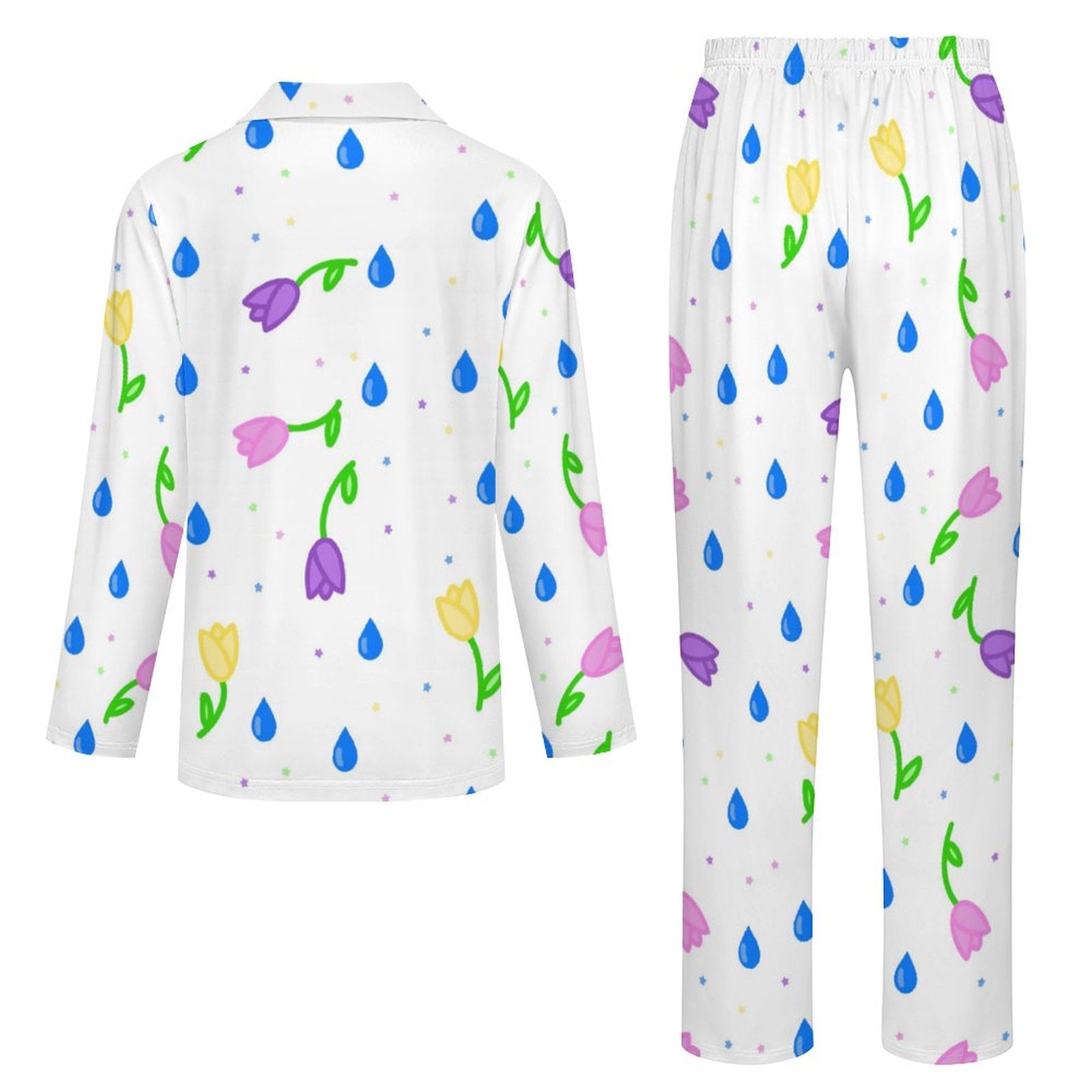 Petal Dripzzz - Long Sleeve Kid Pajama Set