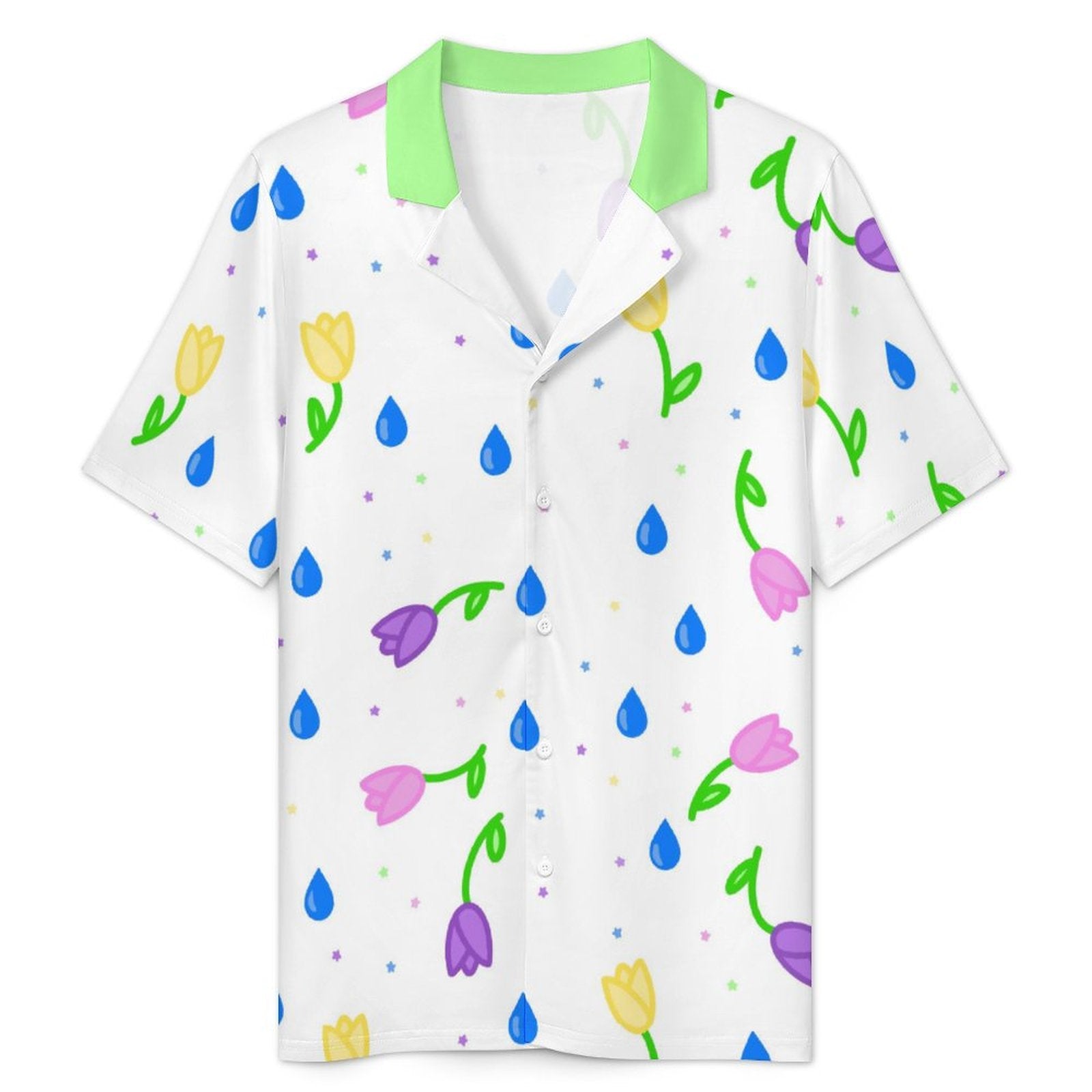 Petal Dripzzz - Men's Ice Silk Short Sleeve Pajama Set