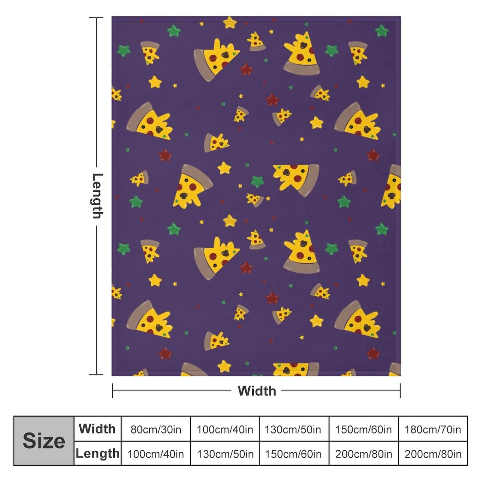 Pizzza Dreams - Flannel Blanket-40"x50"