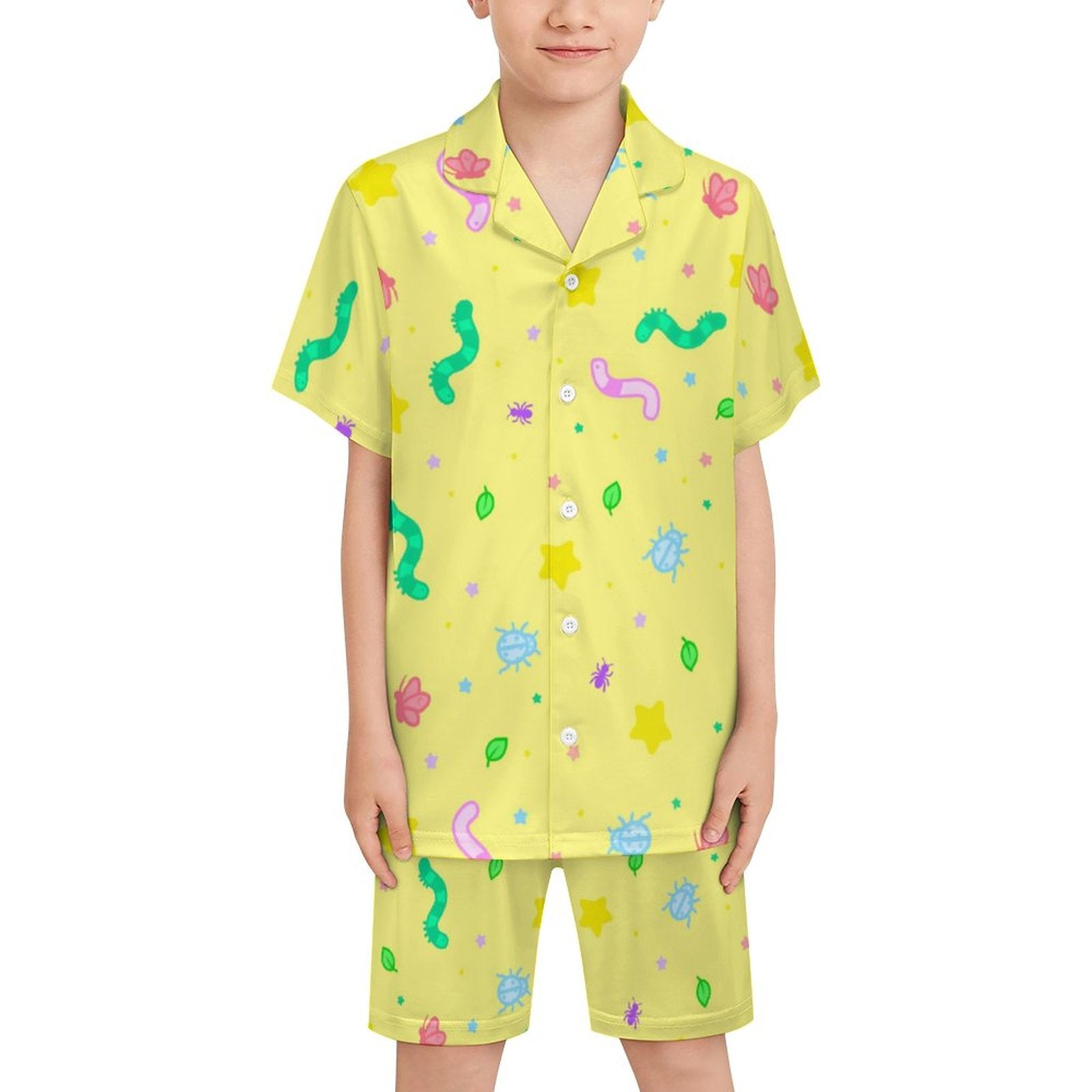 Wormy Wishezzz - Kids' short sleeve Pajama Set