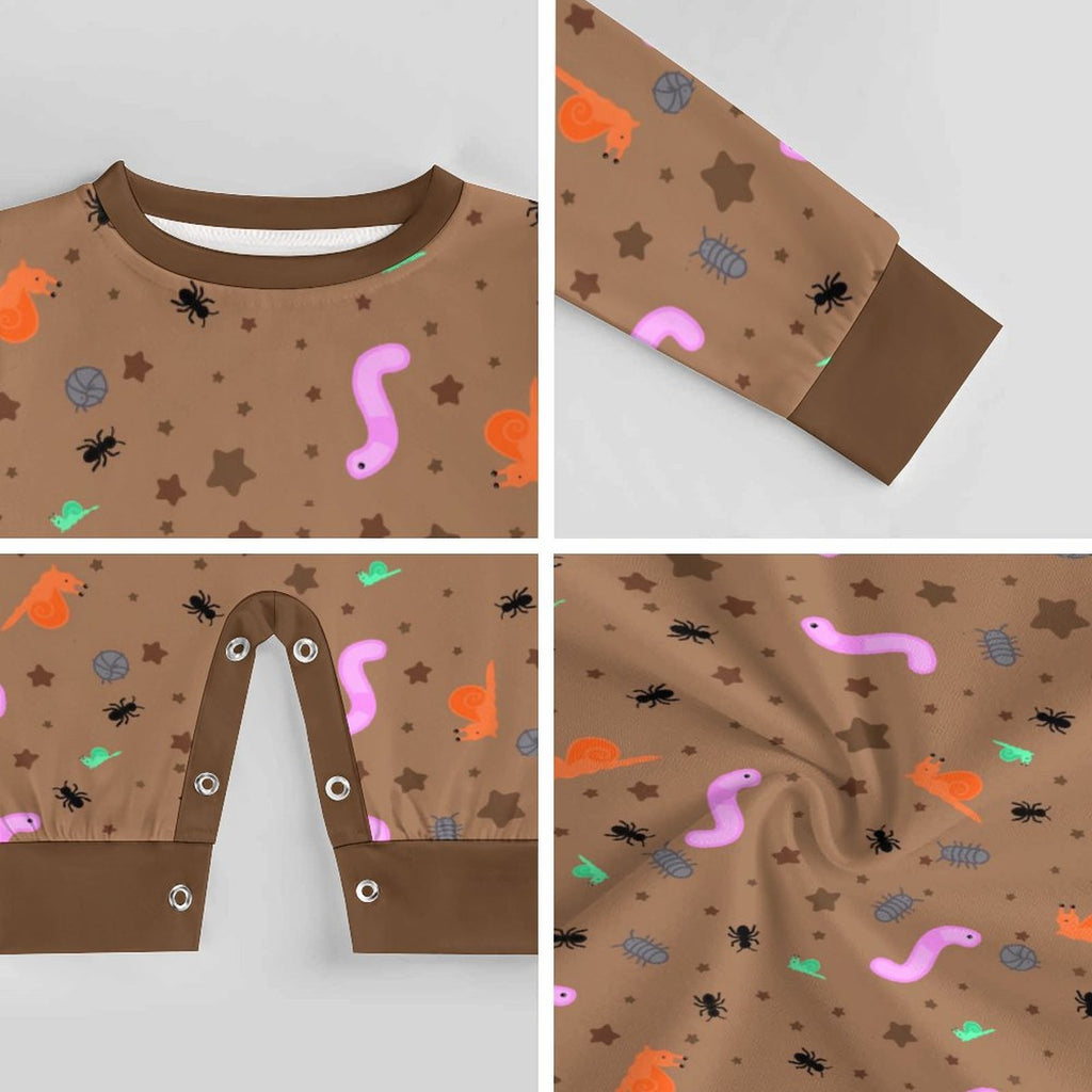 Mud Pie Midnightzzz - Long Sleeve Baby Romper