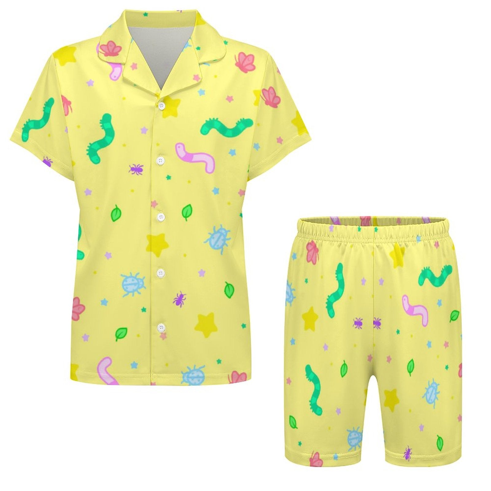 Wormy Wishezzz - Kids' short sleeve Pajama Set