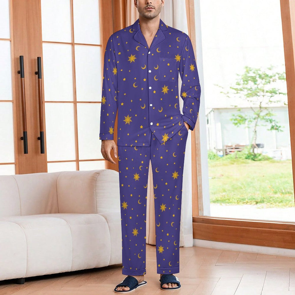 Celestial Dreams - Men’s long sleeve pajama set